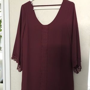 Maroon Dress